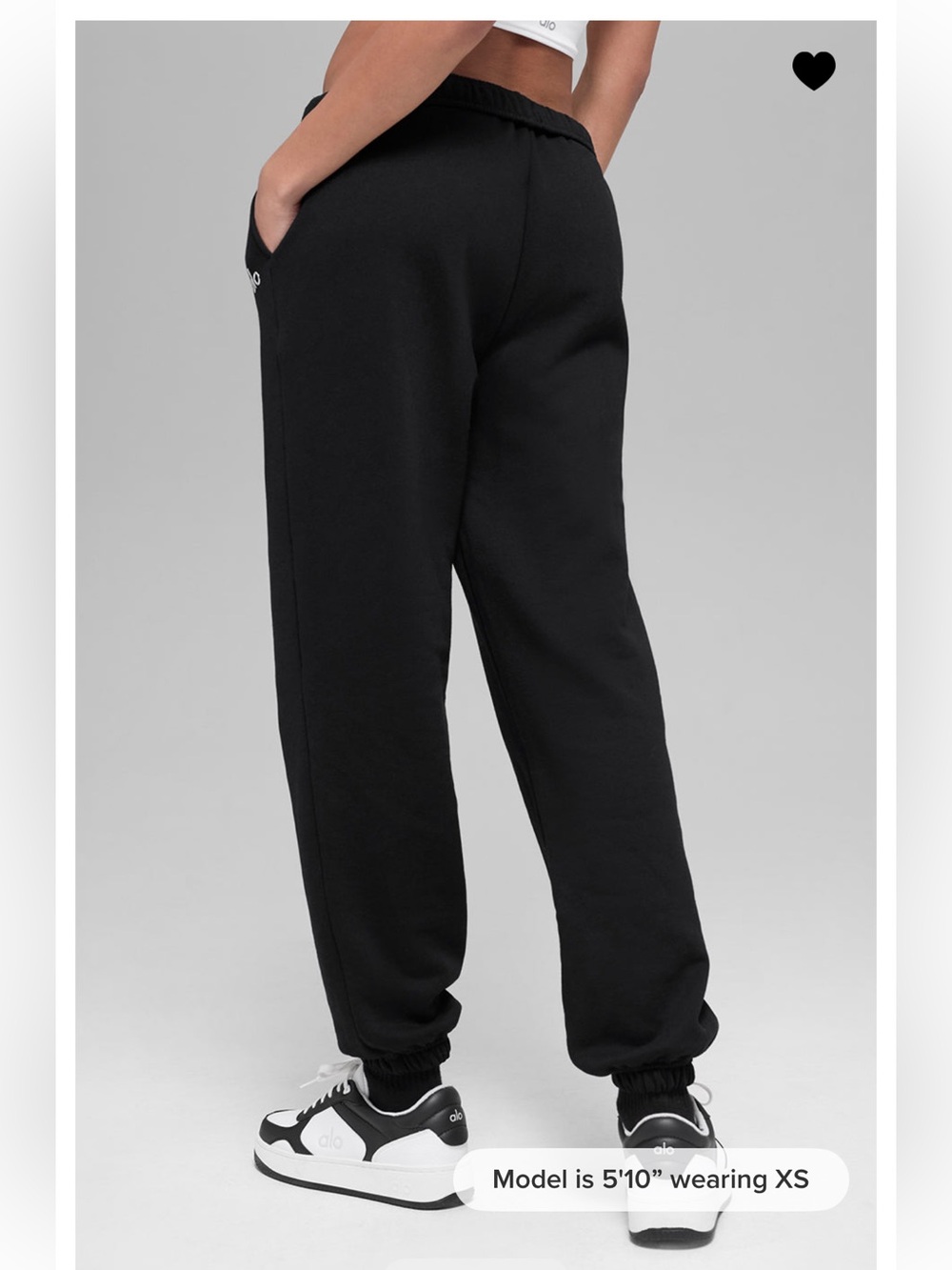 Alo Yoga Accolade Jogger Sweatpant - Black- XS - Picture 5 of 11